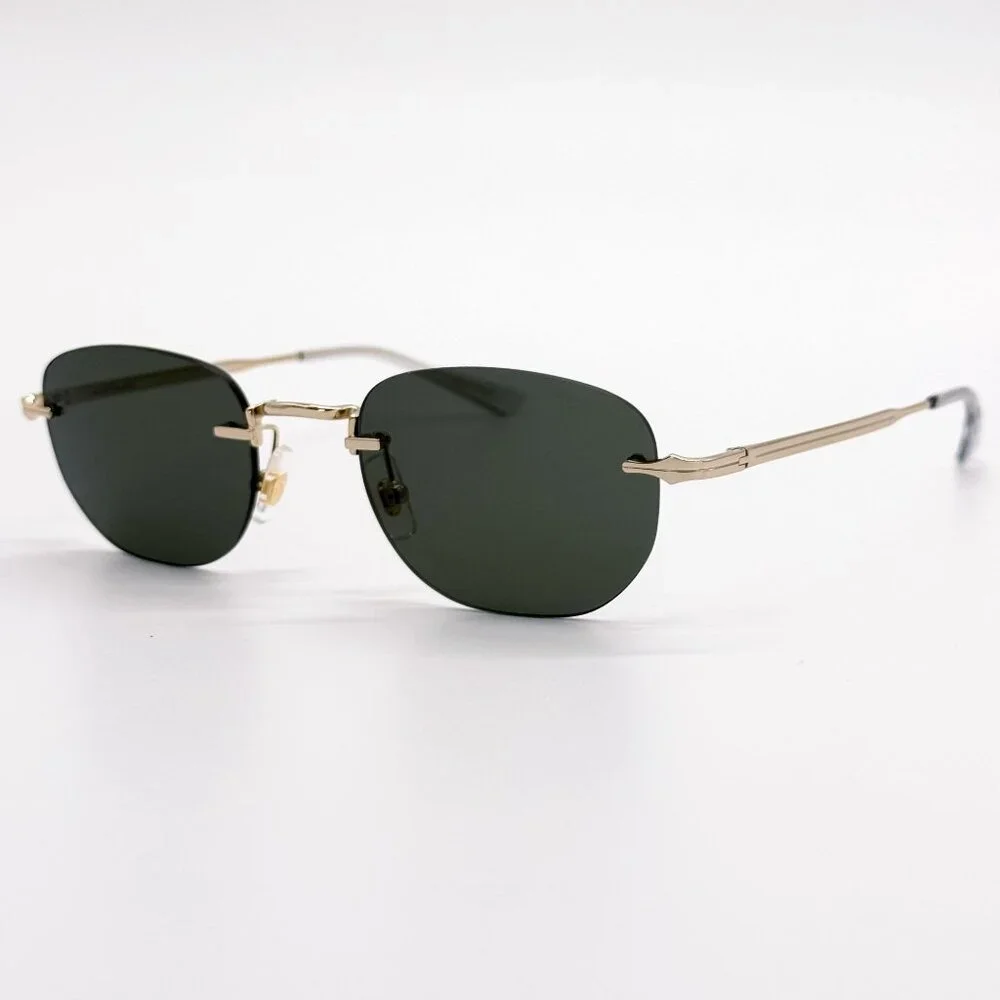 NEW MONTBLANC SUNGLASSES MEN GOLD/GRAY MB0303S 001 EYEWEAR MONTBLANC